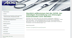 Desktop Screenshot of acig-medical.com